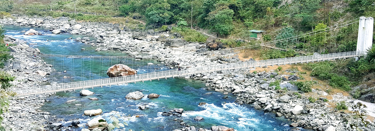 sinsore bridge in Pelling